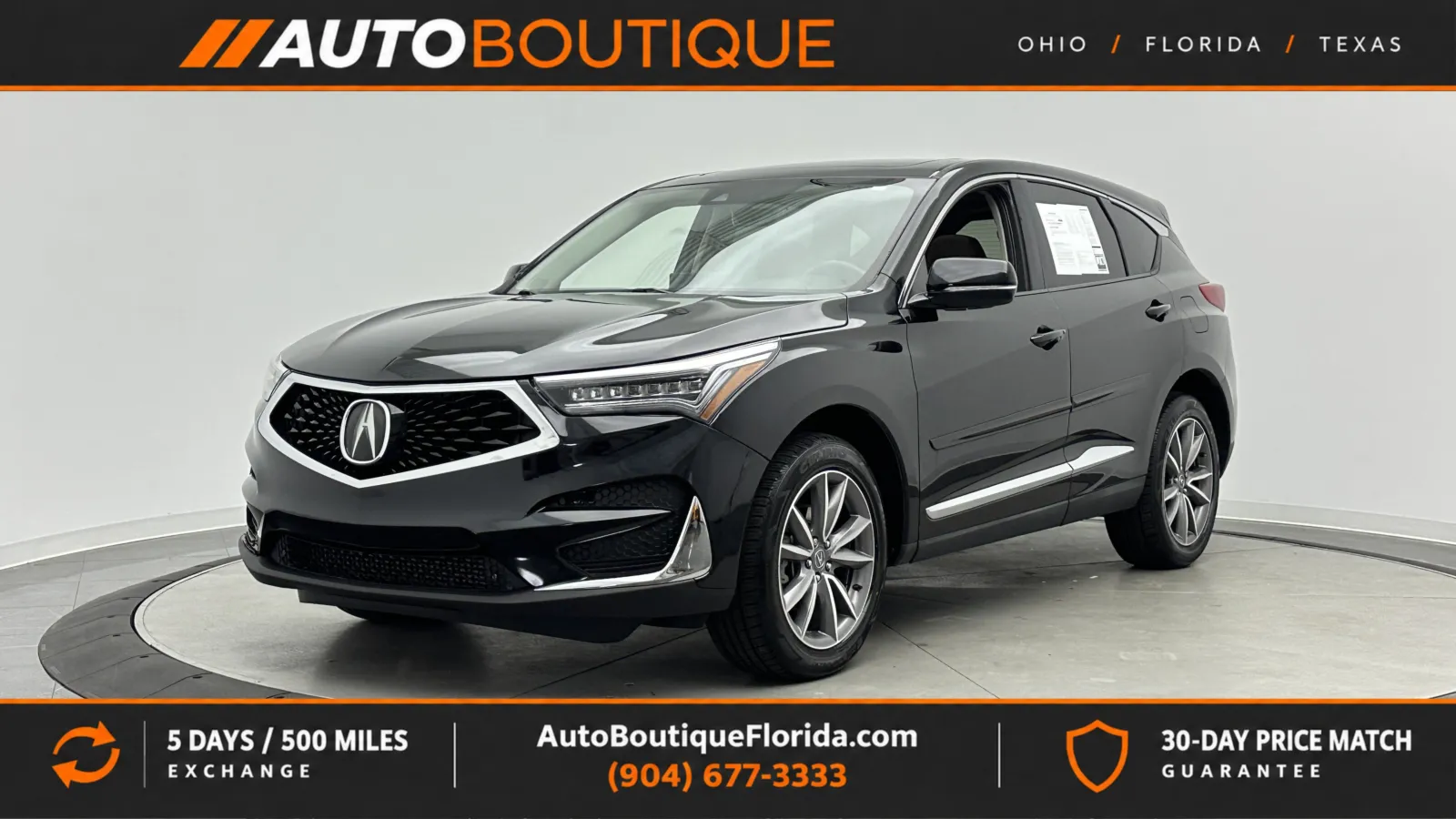 Black 2021 Acura RDX w/Technology Package for sale in Jacksonville, FL