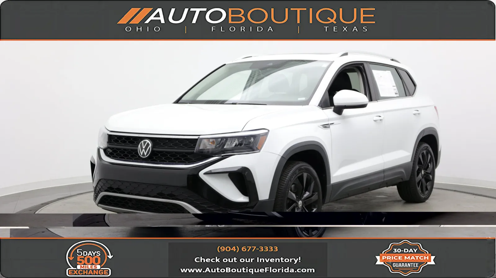White 2024 Volkswagen Taos SE for sale in Jacksonville, FL