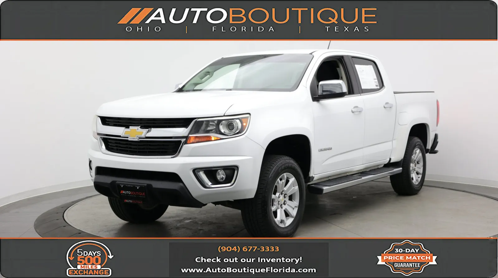 White 2018 Chevrolet Colorado 2WD LT for sale in Jacksonville, FL