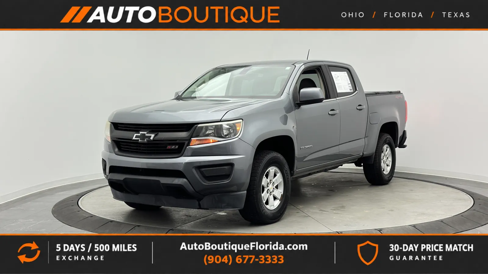 Gray 2019 Chevrolet Colorado 4WD Work Truck for sale in Jacksonville, FL