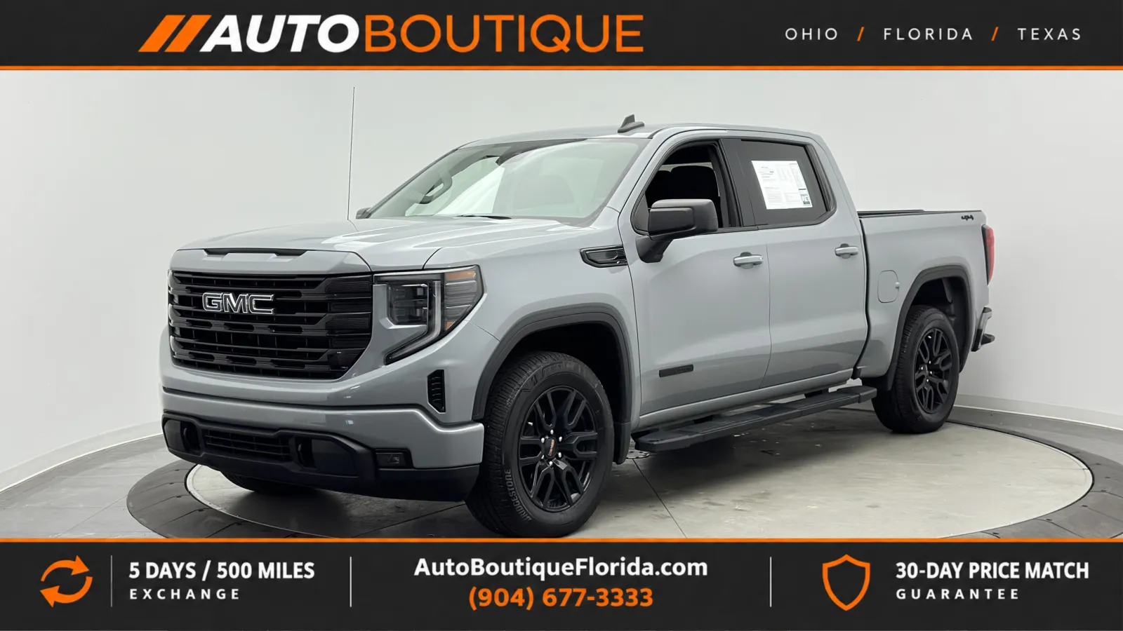 Gray 2024 GMC Sierra 1500 Elevation for sale in Jacksonville, FL