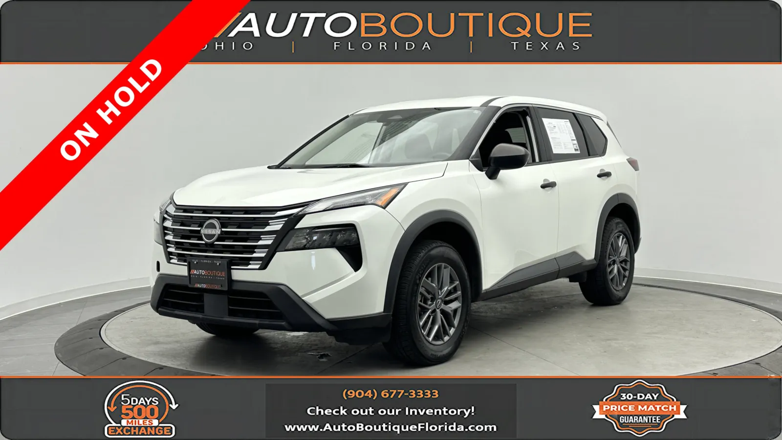 White 2024 Nissan Rogue S for sale in Jacksonville, FL