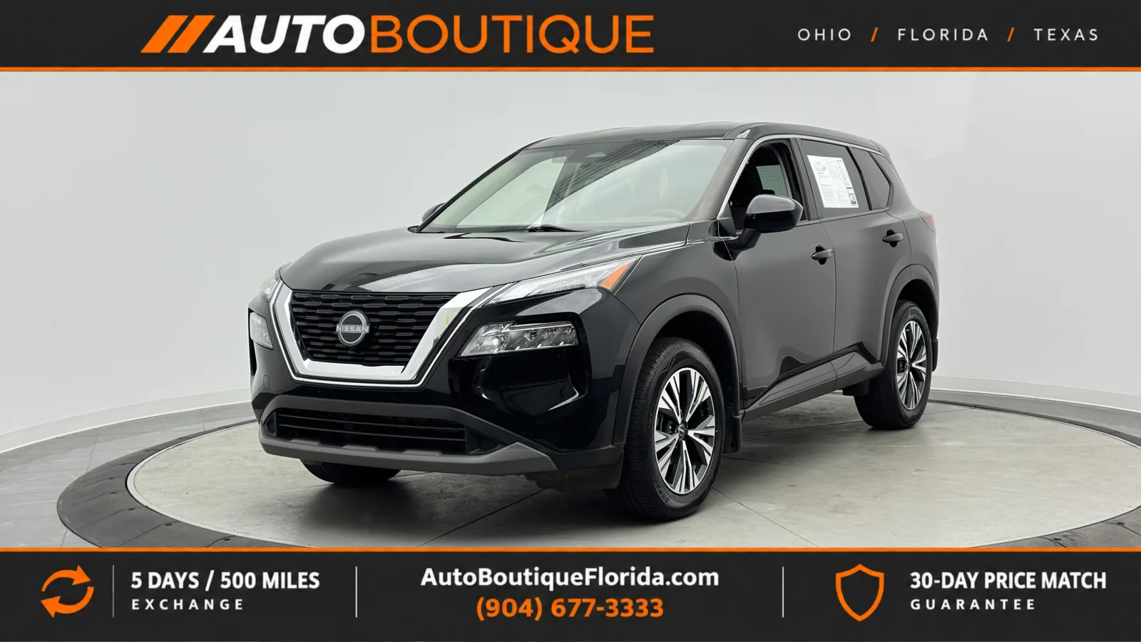 Black 2023 Nissan Rogue SV for sale in Jacksonville, FL
