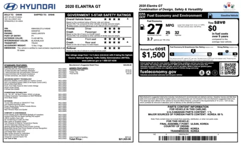 More photos of 2020 Hyundai Elantra GT at Auto Boutique Florida, FL