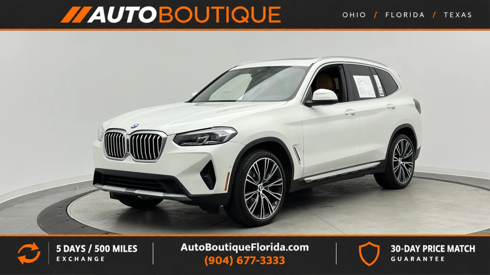 White 2023 BMW X3 xDrive30i for sale in Jacksonville, FL