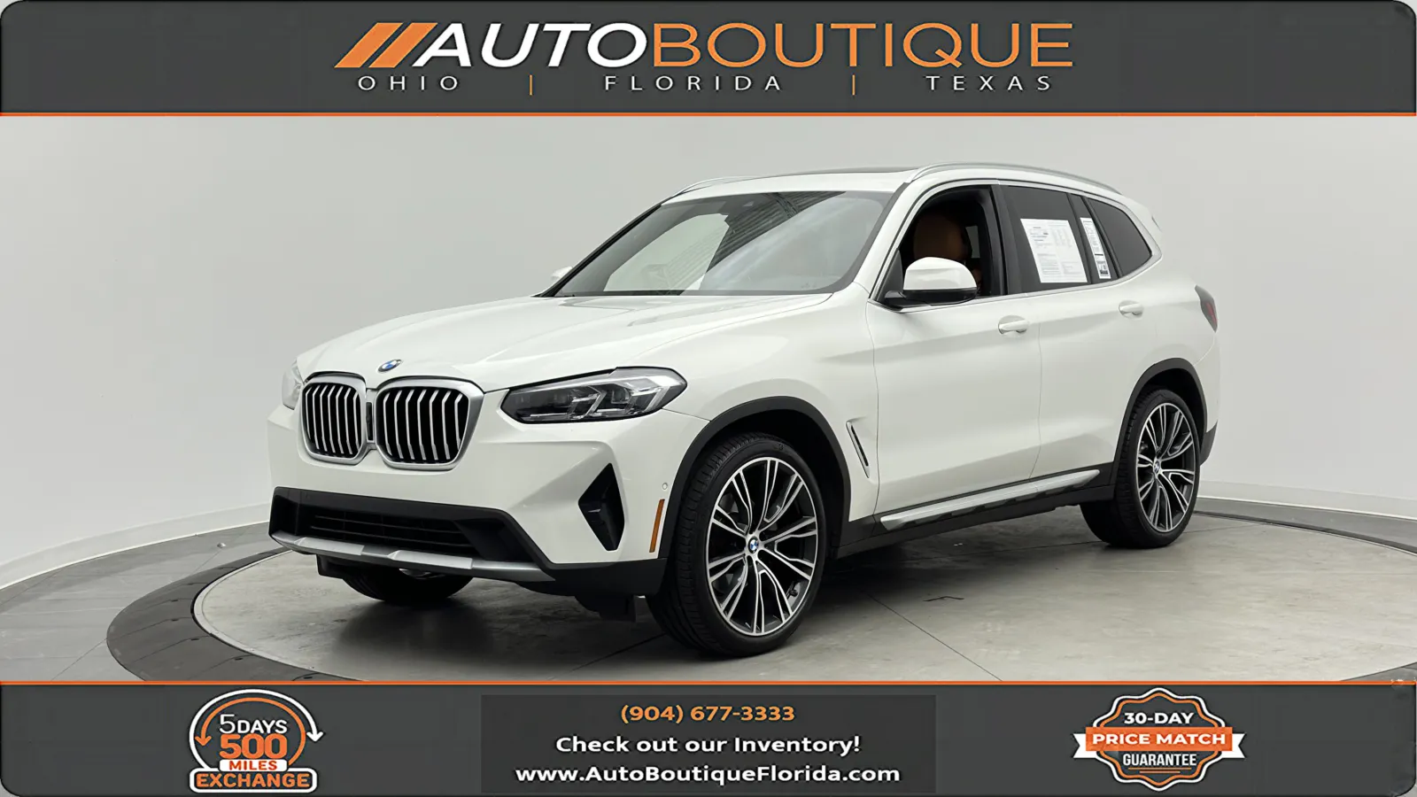 White 2023 BMW X3 xDrive30i for sale in Jacksonville, FL