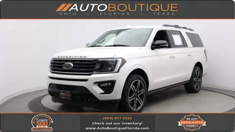 White 2019 Ford Expedition Max Limited for sale in Jacksonville, FL