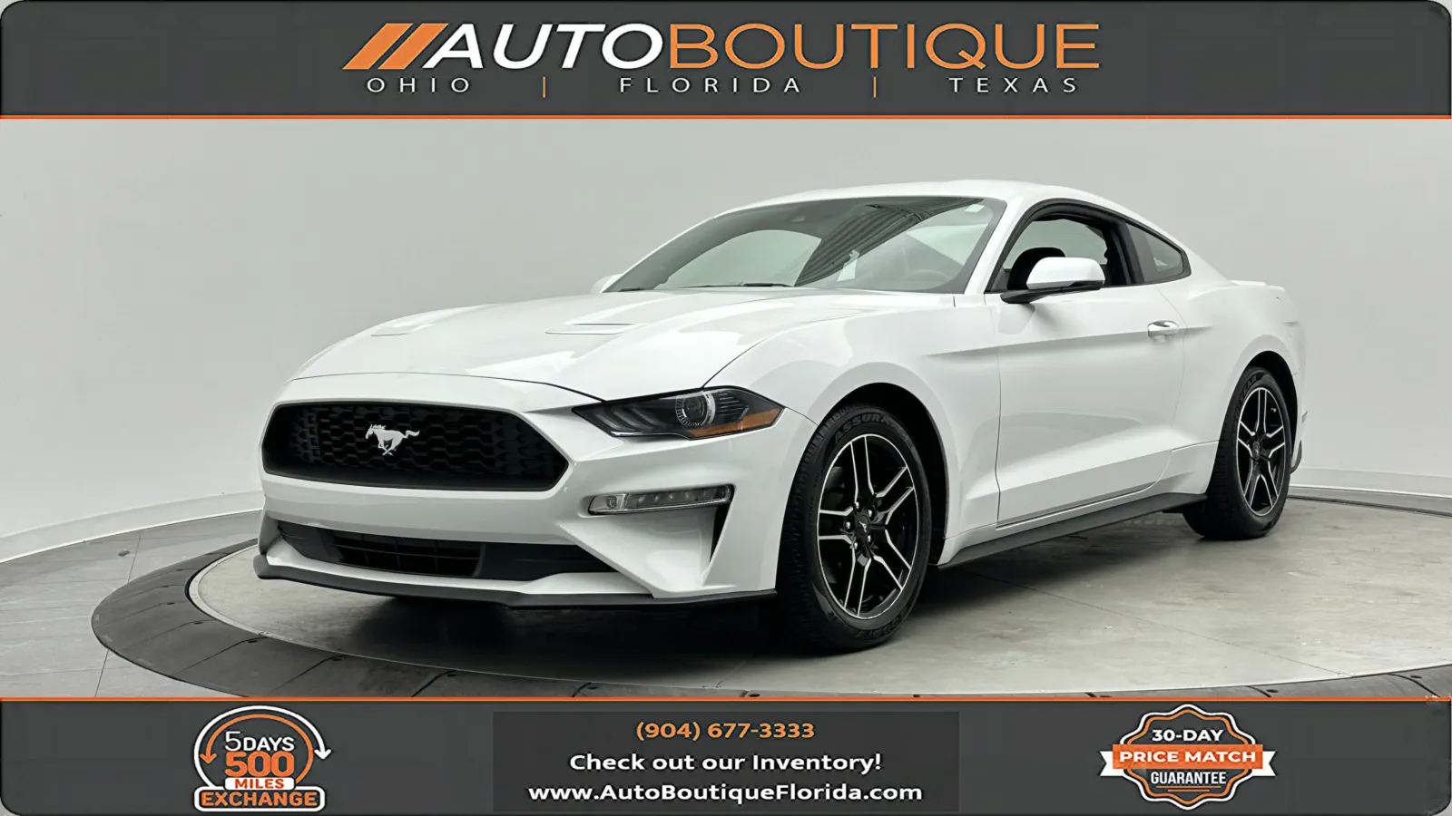 White 2020 Ford Mustang EcoBoost Premium for sale in Jacksonville, FL