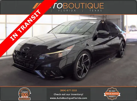 Black 2023 Hyundai Elantra N Line for sale in Jacksonville, FL