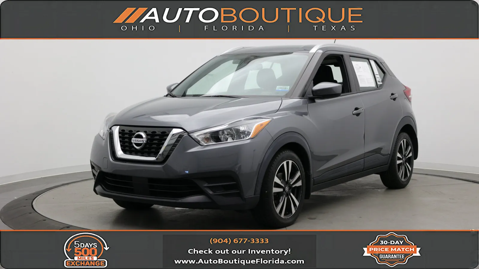 Gray 2020 Nissan Kicks SV for sale in Jacksonville, FL