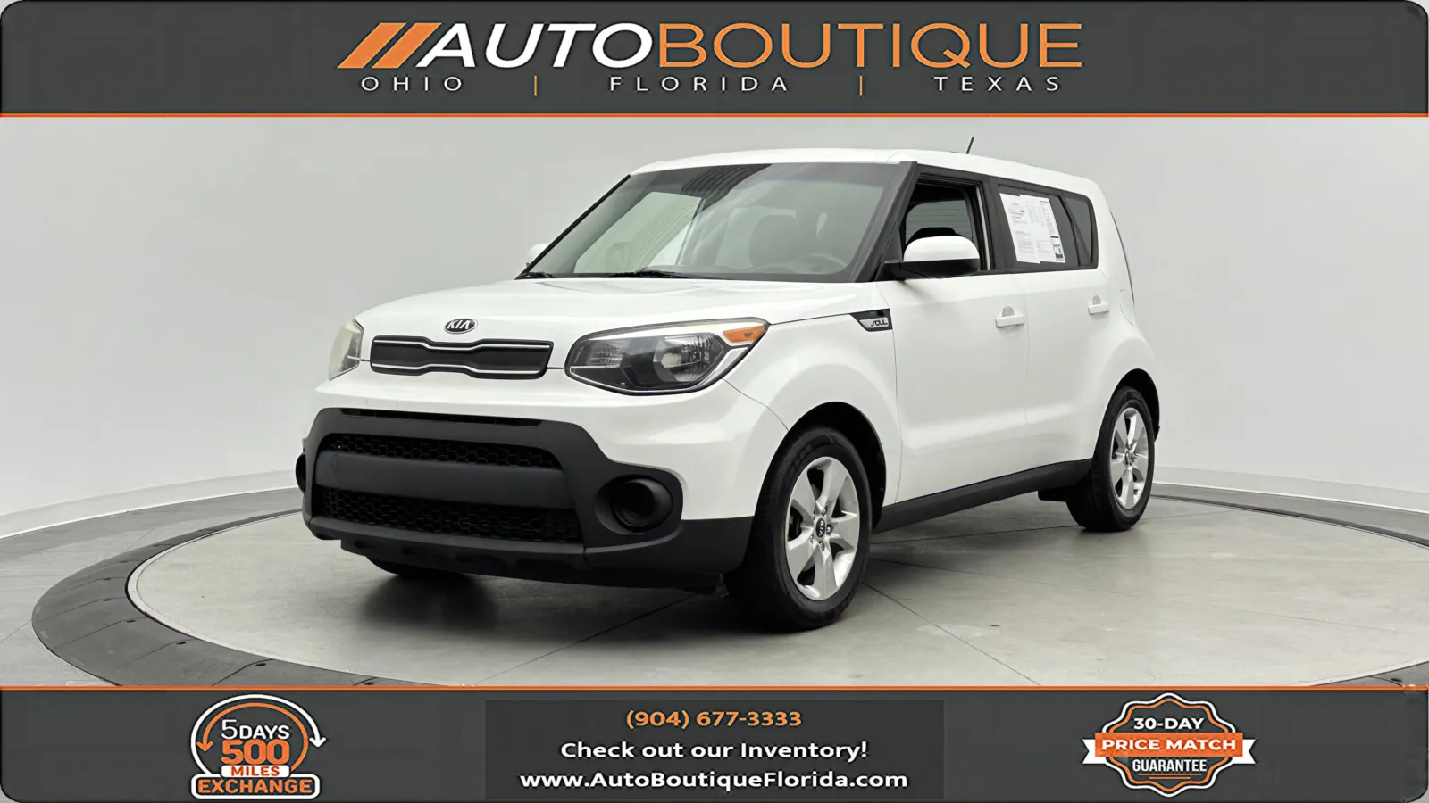 White 2018 Kia Soul for sale in Jacksonville, FL