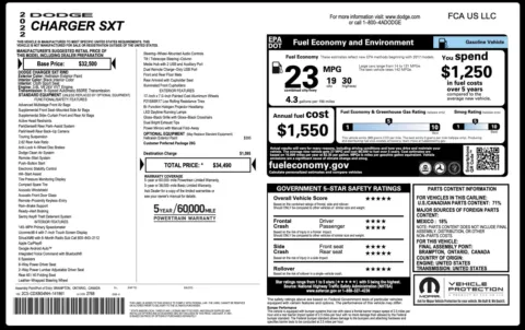 Photos of 2022 Dodge Charger SXT for sale in Jacksonville, FL at Auto Boutique Florida