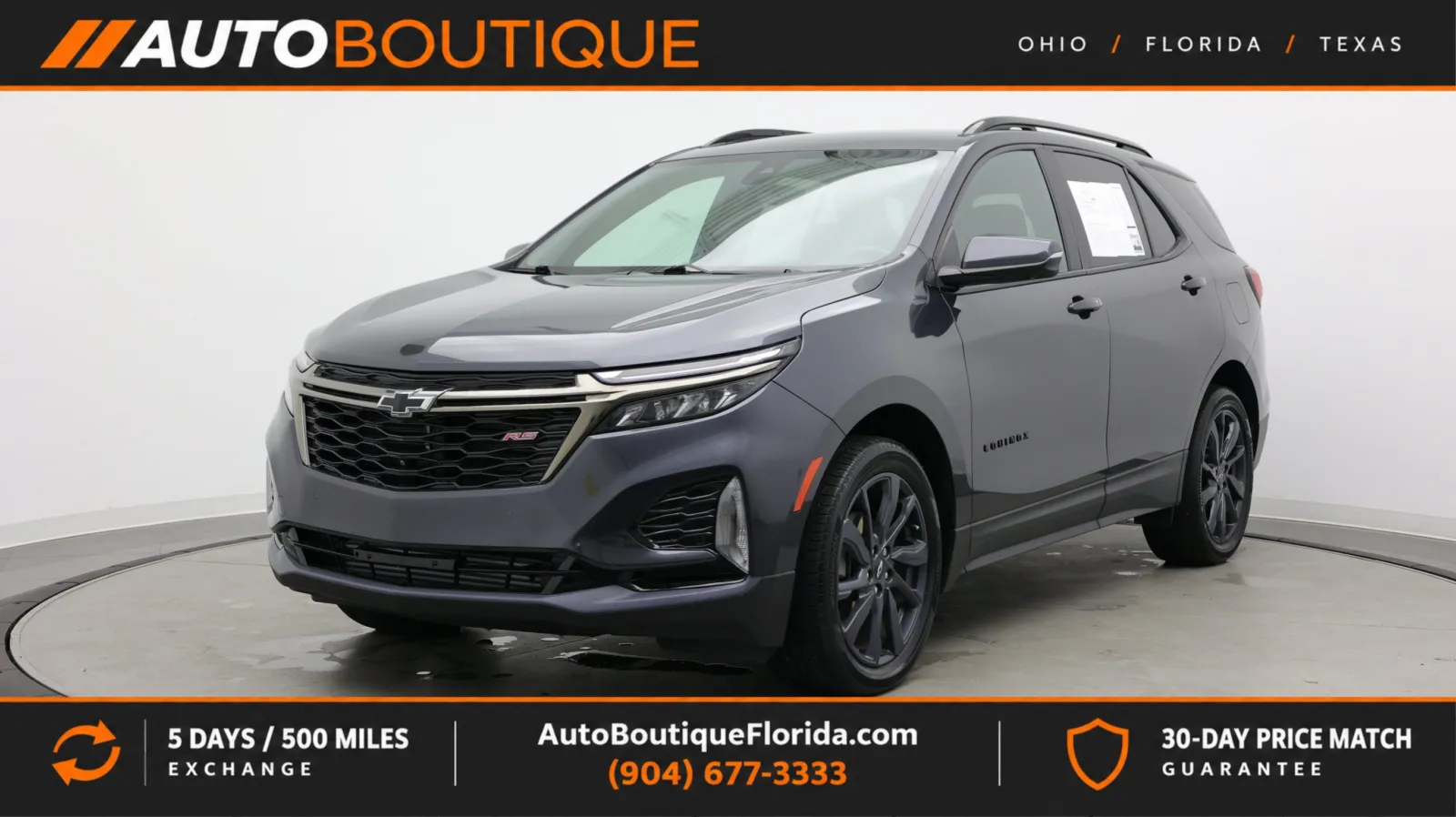 Gray 2022 Chevrolet Equinox RS for sale in Jacksonville, FL