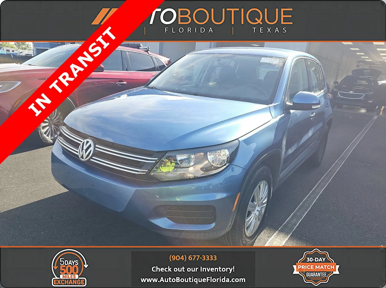Blue 2017 Volkswagen Tiguan Limited for sale in Jacksonville, FL