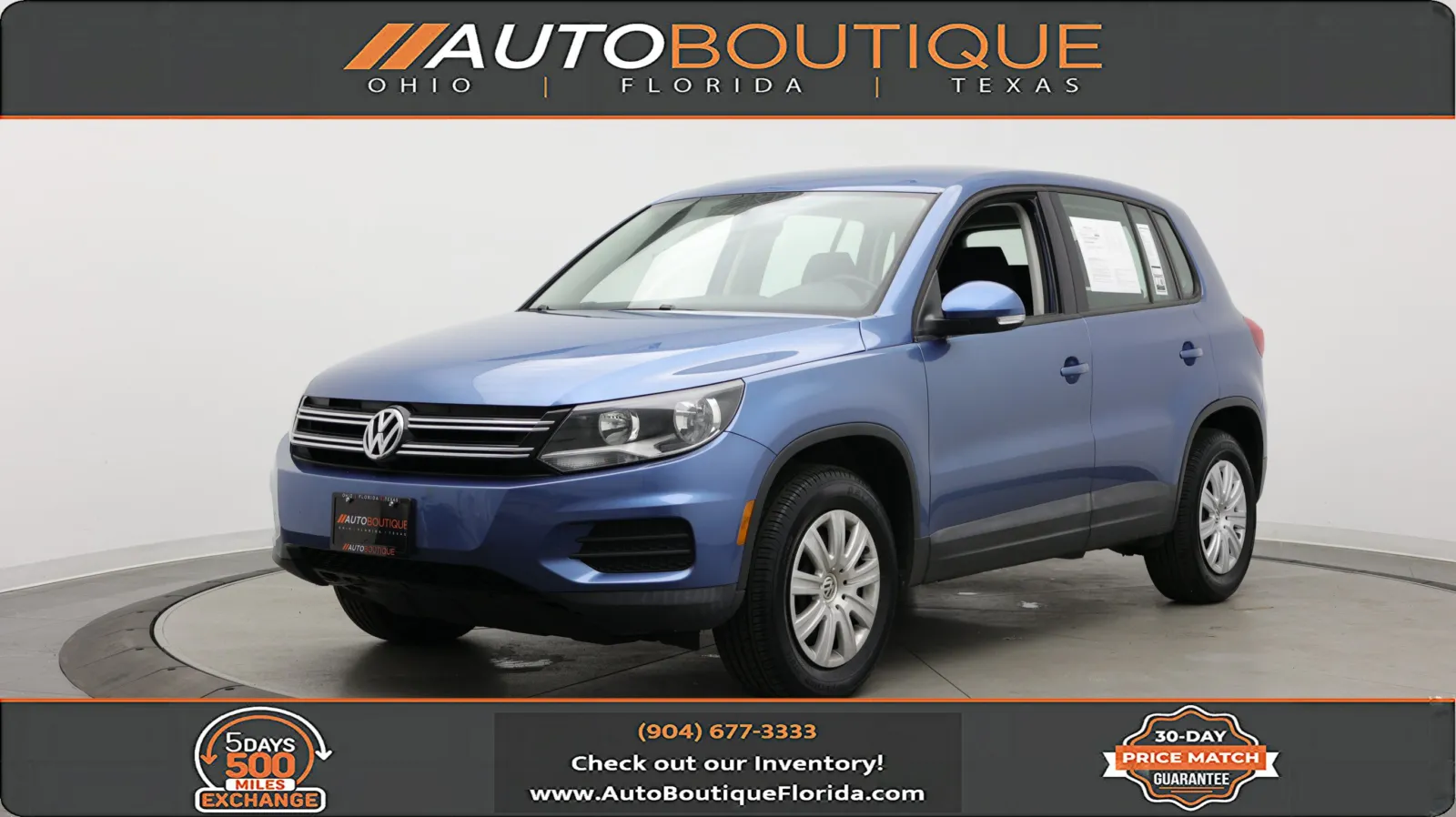Blue 2017 Volkswagen Tiguan Limited for sale in Jacksonville, FL
