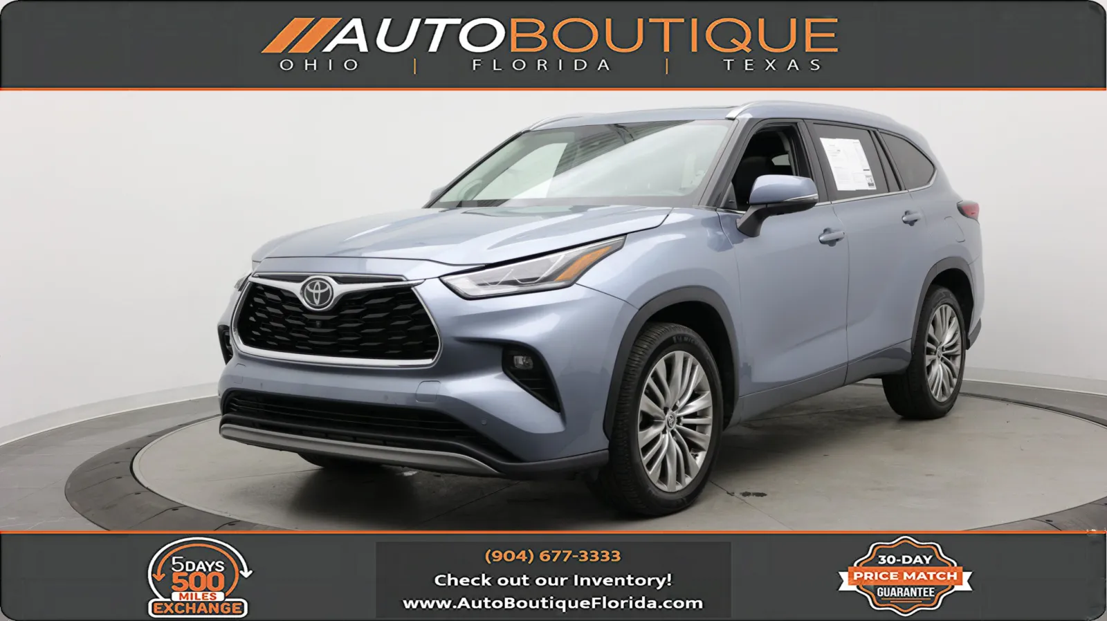 Silver 2022 Toyota Highlander Platinum for sale in Jacksonville, FL