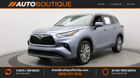 Silver 2022 Toyota Highlander Platinum for sale in Jacksonville, FL