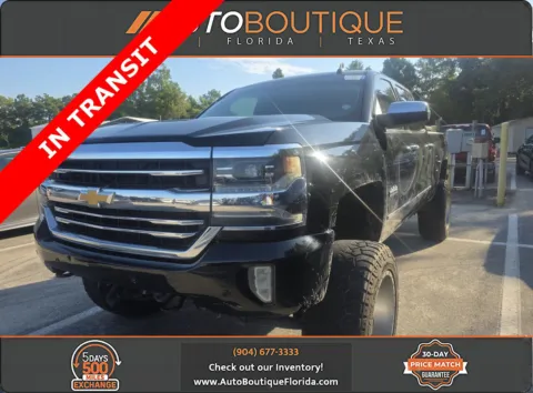 Black 2017 Chevrolet Silverado 1500 High Country for sale in Jacksonville, FL