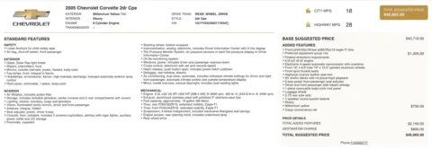 Photos of 2005 Chevrolet Corvette for sale in Jacksonville, FL at Auto Boutique Florida