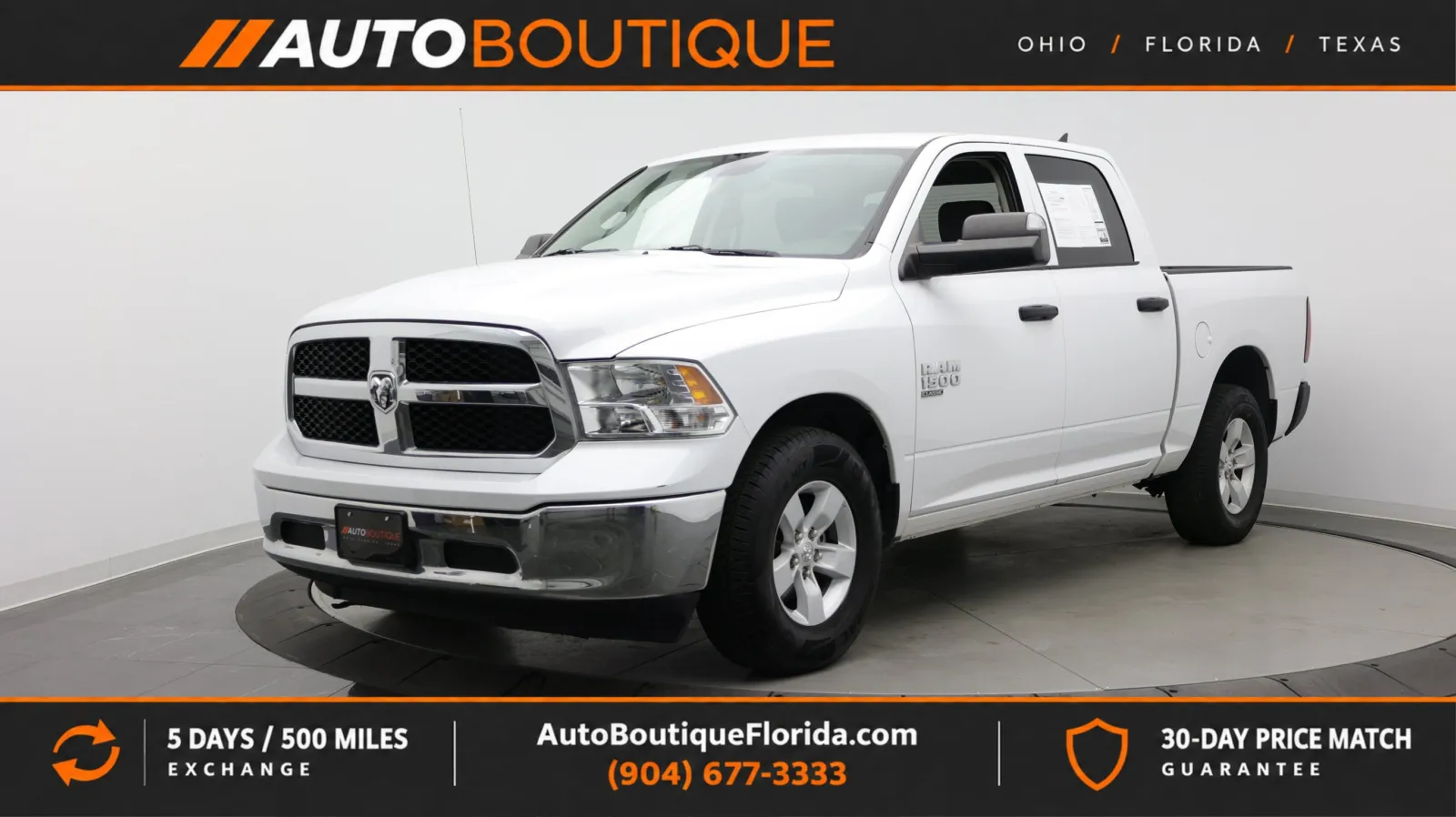 White 2022 Ram 1500 Classic SLT for sale in Jacksonville, FL