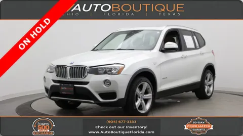 Black 2017 BMW X3 xDrive28i for sale in Jacksonville, FL