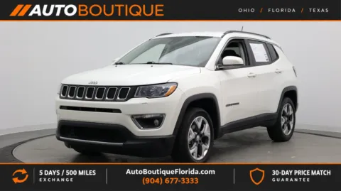 White 2021 Jeep Compass Limited for sale in Jacksonville, FL