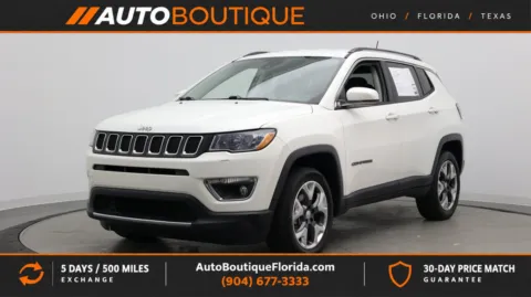 White 2021 Jeep Compass Limited for sale in Jacksonville, FL