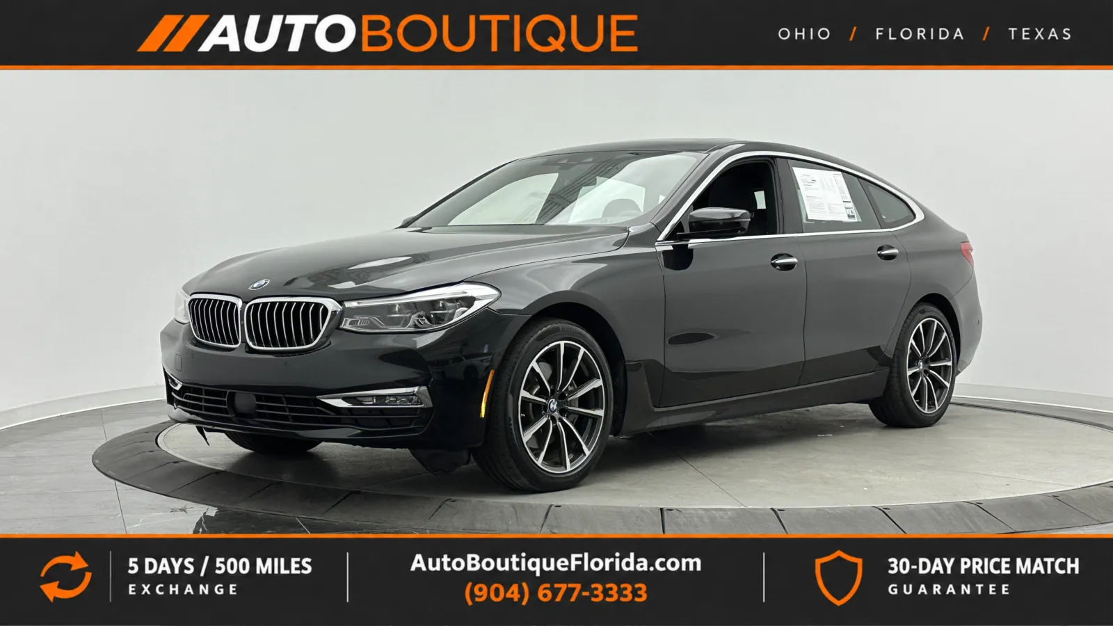 Black 2018 BMW 6 Series 640i xDrive for sale in Jacksonville, FL