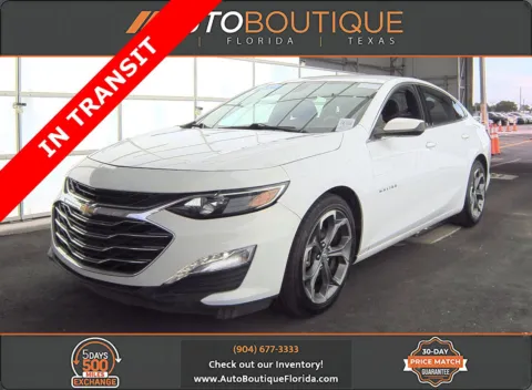 White 2021 Chevrolet Malibu LT for sale in Jacksonville, FL