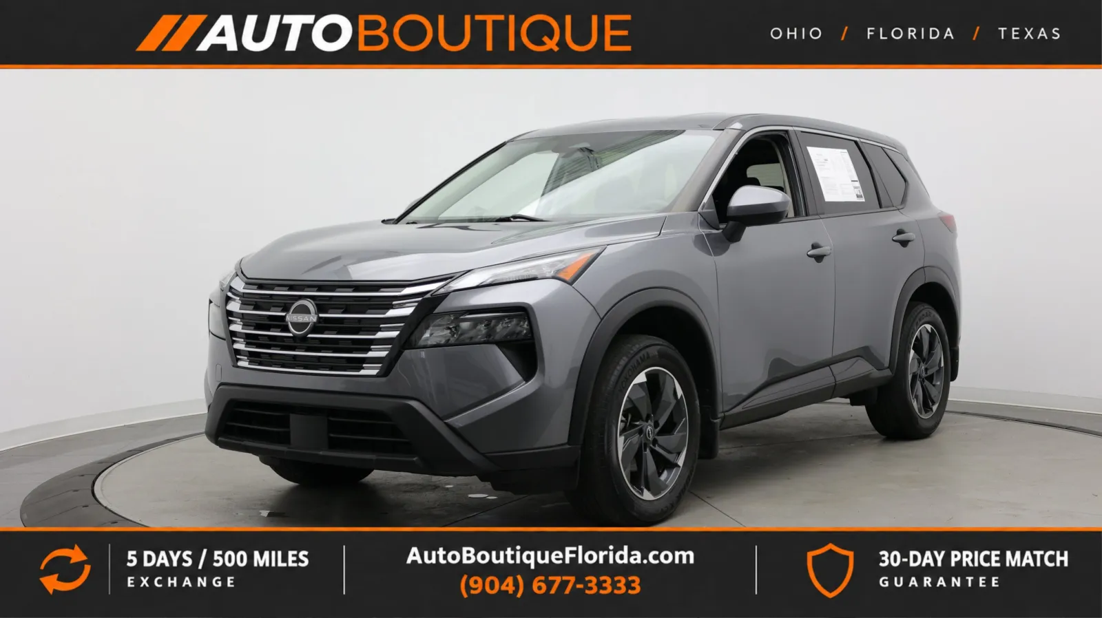 Gray 2024 Nissan Rogue SV for sale in Jacksonville, FL