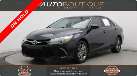 Black 2017 Toyota Camry SE for sale in Jacksonville, FL