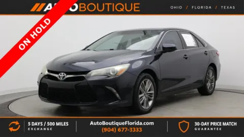 Black 2017 Toyota Camry SE for sale in Jacksonville, FL