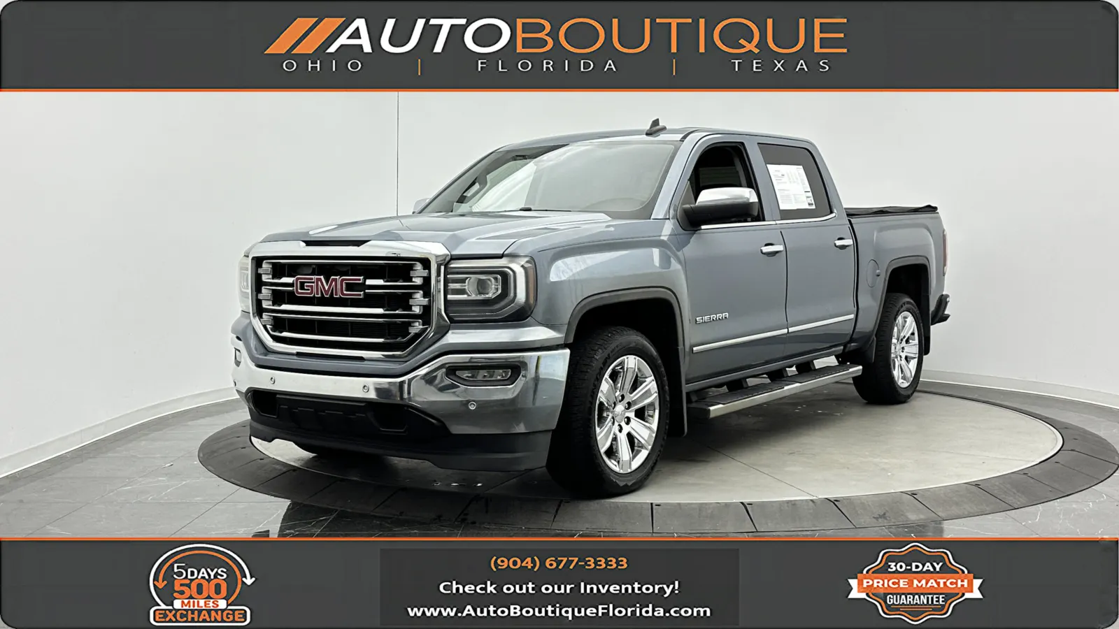 Gray 2016 GMC Sierra 1500 SLT for sale in Jacksonville, FL