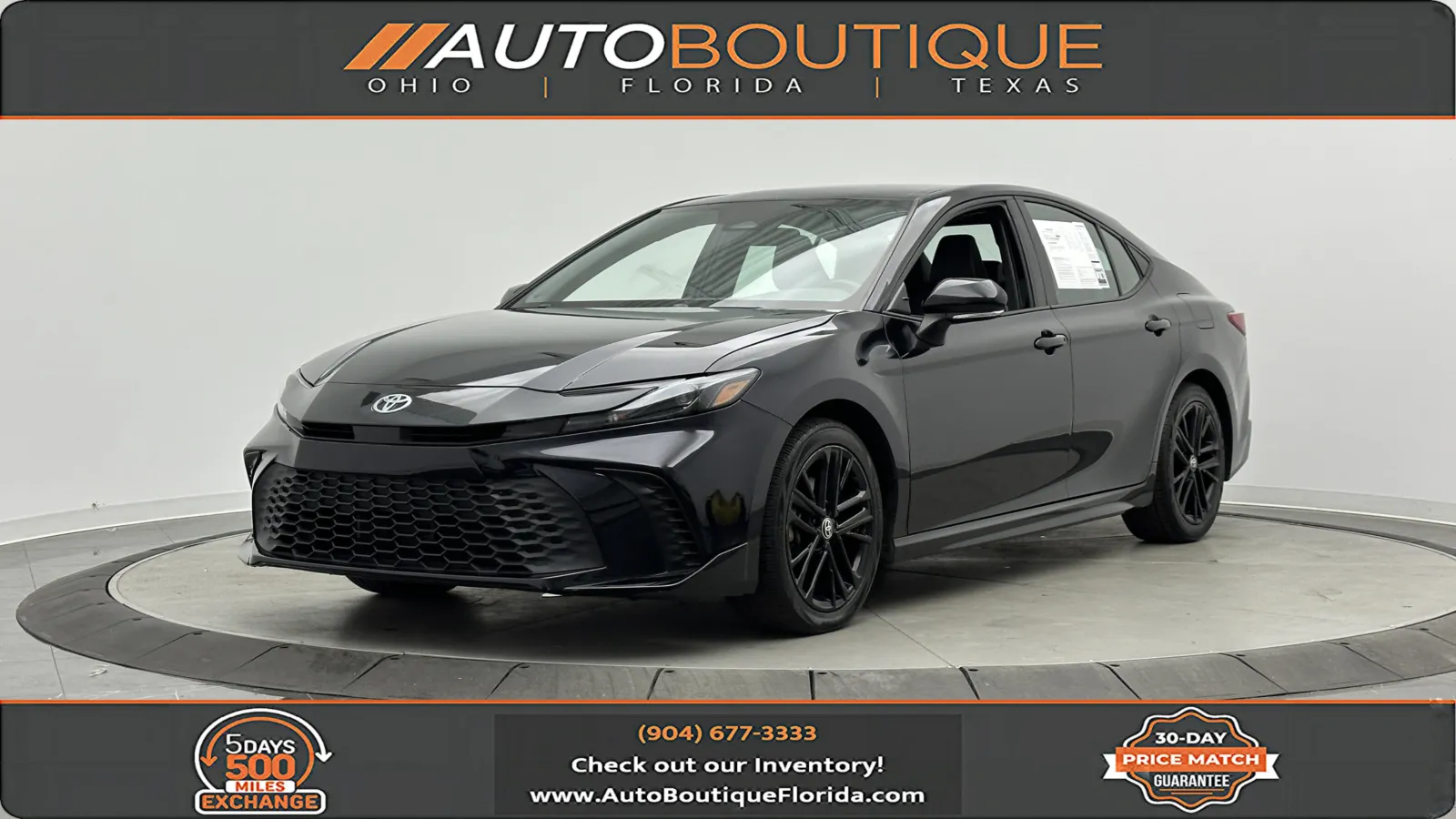 Black 2025 Toyota Camry SE for sale in Jacksonville, FL