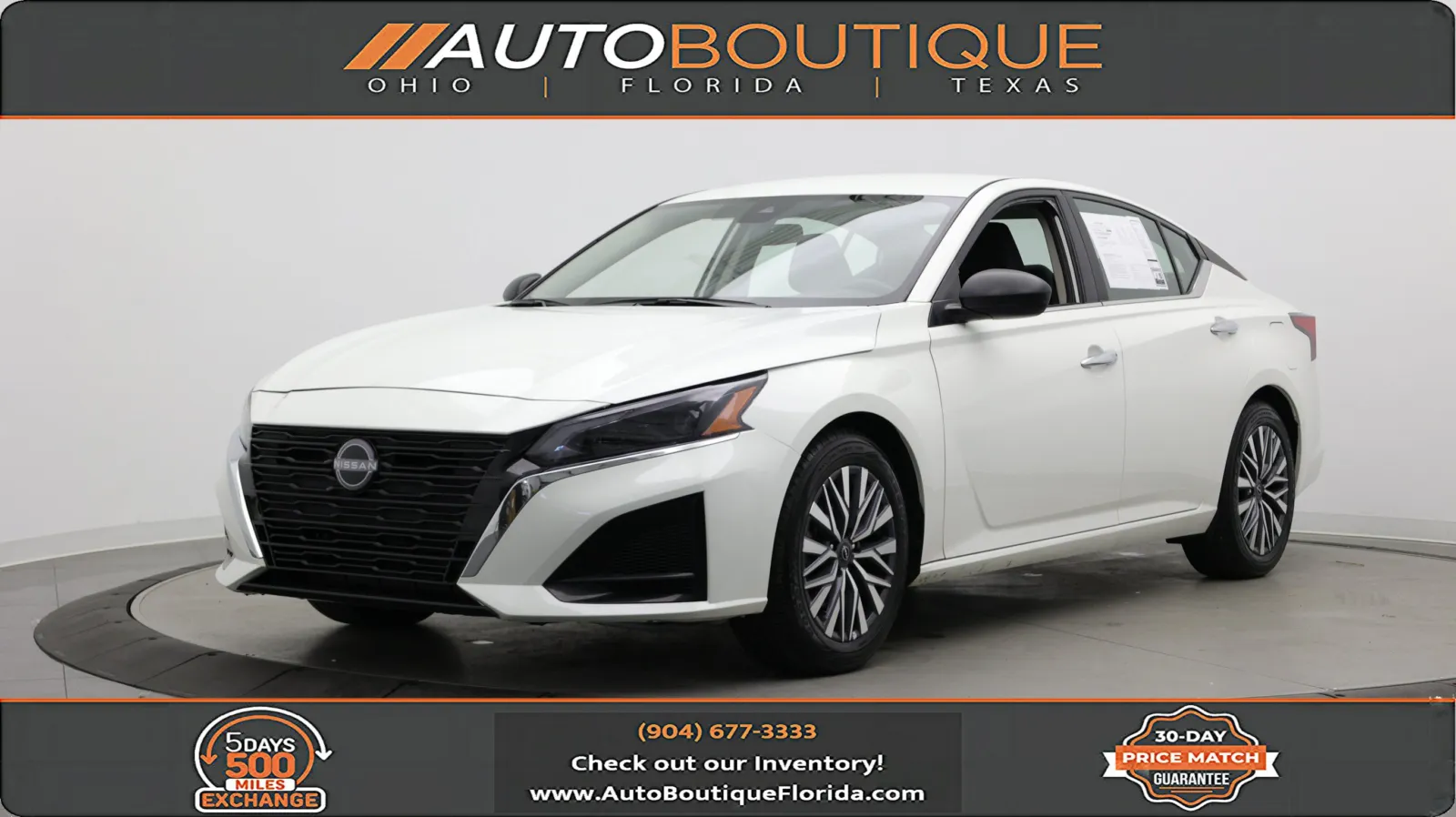 White 2025 Nissan Altima SV for sale in Jacksonville, FL
