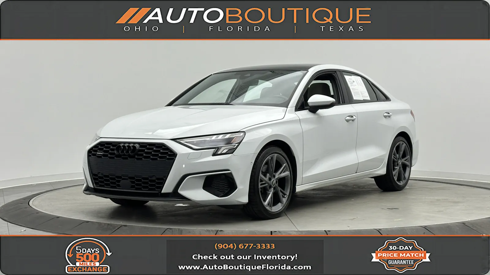 White 2024 Audi A3 Premium Plus for sale in Jacksonville, FL