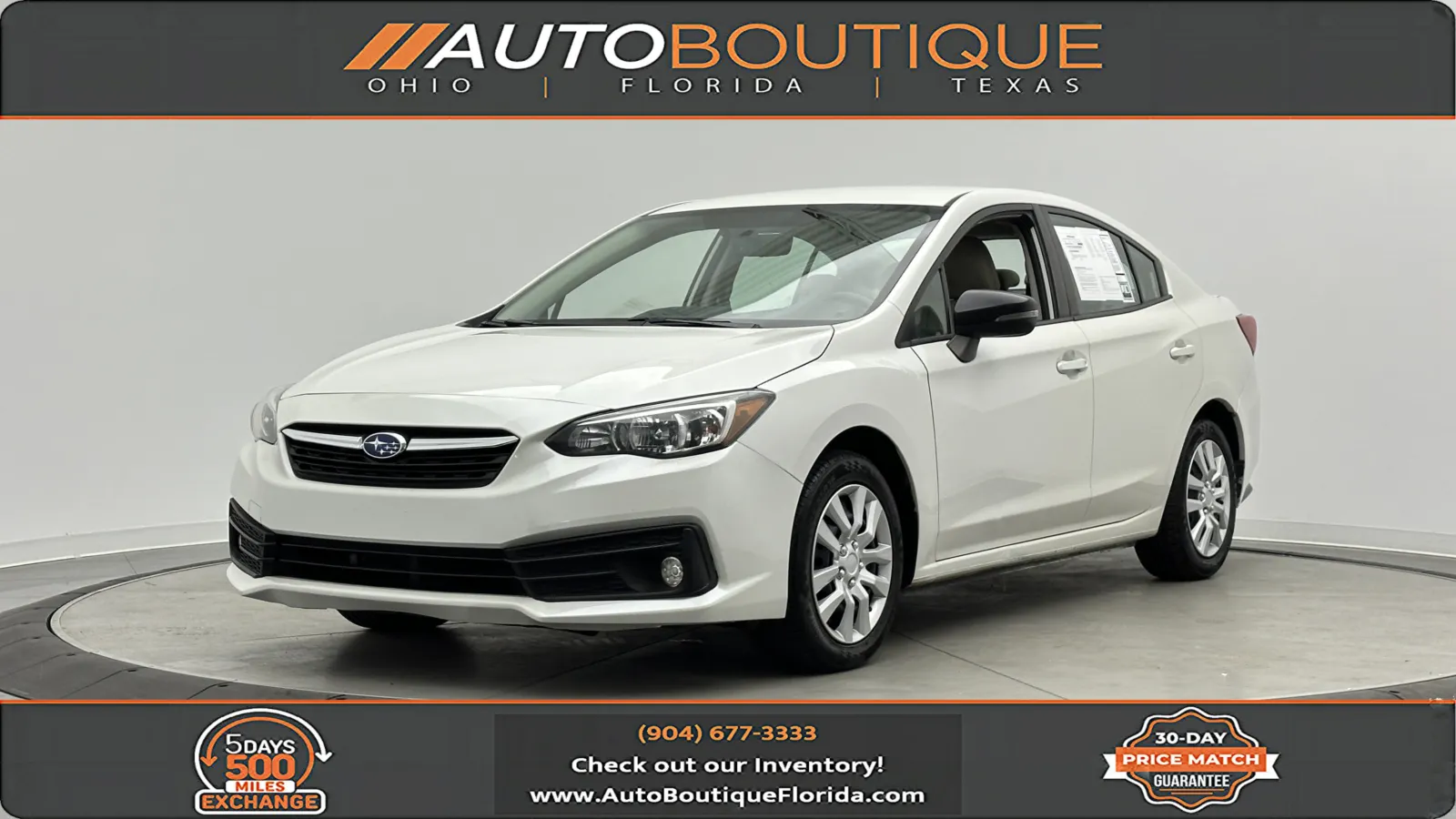 White 2022 Subaru Impreza for sale in Jacksonville, FL