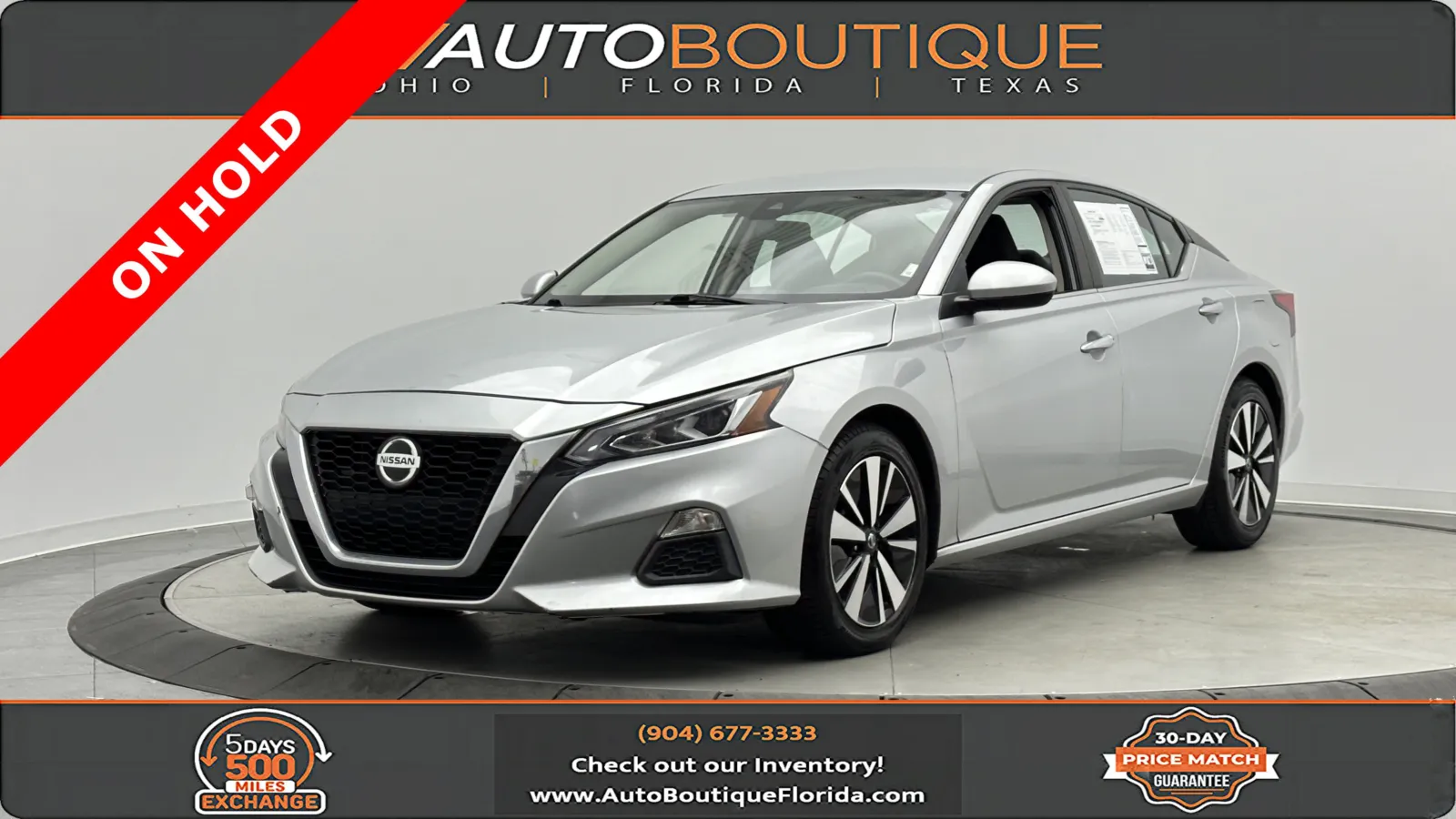 Silver 2021 Nissan Altima 2.5 SV for sale in Jacksonville, FL
