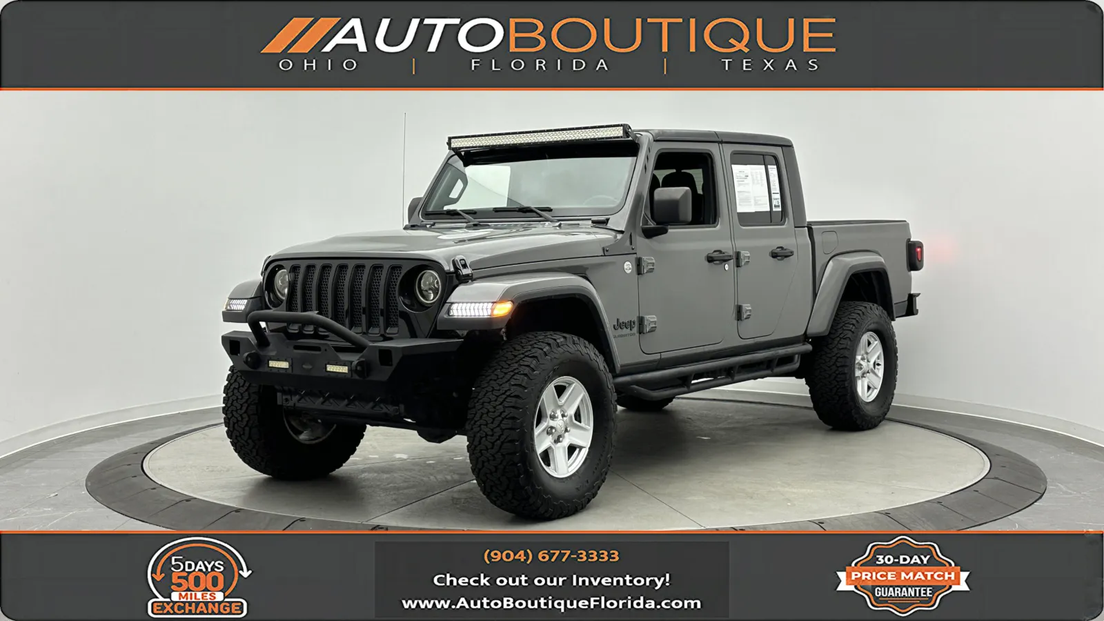 Gray 2021 Jeep Gladiator Sport S for sale in Jacksonville, FL