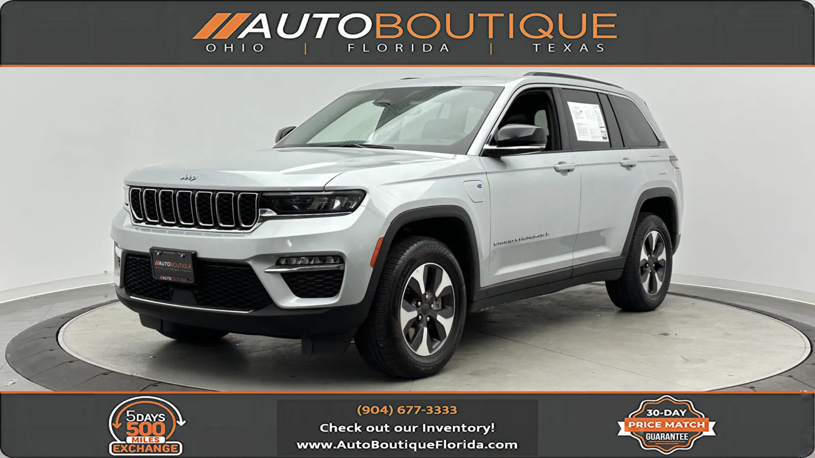Silver 2024 Jeep Grand Cherokee 4xe for sale in Jacksonville, FL