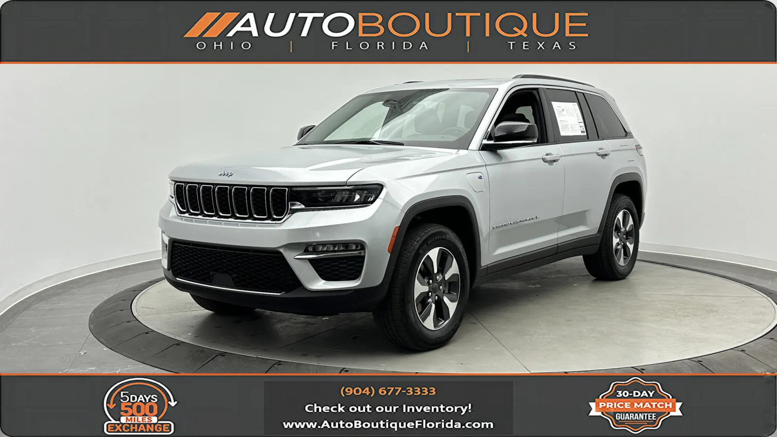 Silver 2024 Jeep Grand Cherokee 4xe for sale in Jacksonville, FL