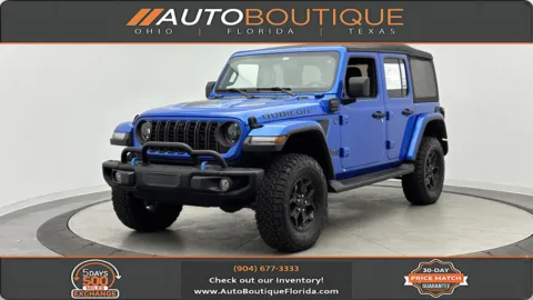 Blue 2023 Jeep Wrangler 4xe Rubicon 20th Anniversary for sale in Jacksonville, FL