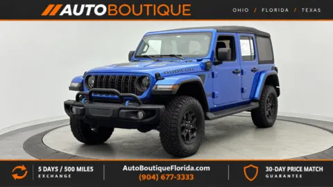 Blue 2023 Jeep Wrangler 4xe Rubicon 20th Anniversary for sale in Jacksonville, FL