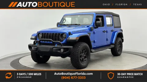 Blue 2023 Jeep Wrangler 4xe Rubicon 20th Anniversary for sale in Jacksonville, FL