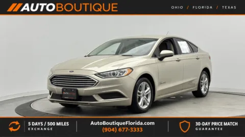 Gold 2018 Ford Fusion Hybrid S for sale in Jacksonville, FL