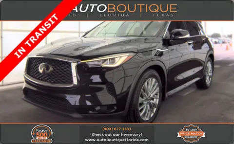 Black 2023 INFINITI QX50 LUXE for sale in Jacksonville, FL