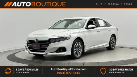 White 2021 Honda Accord Hybrid EX-L for sale in Jacksonville, FL