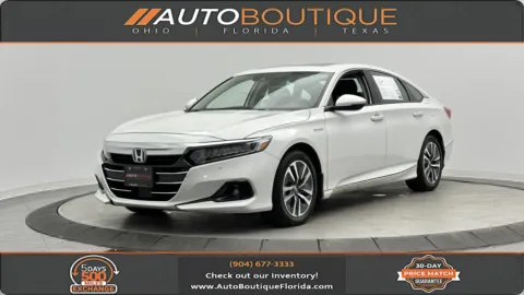 White 2021 Honda Accord Hybrid EX-L for sale in Jacksonville, FL