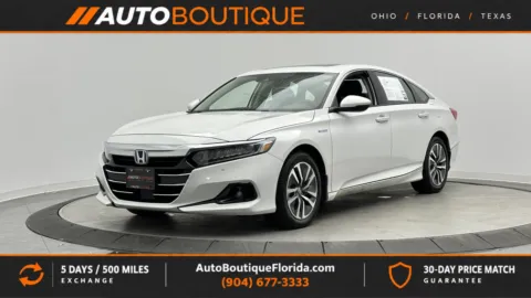 White 2021 Honda Accord Hybrid EX-L for sale in Jacksonville, FL