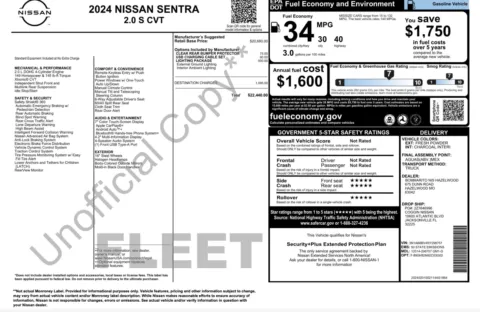 Photos of 2024 Nissan Sentra S for sale in Jacksonville, FL at Auto Boutique Florida